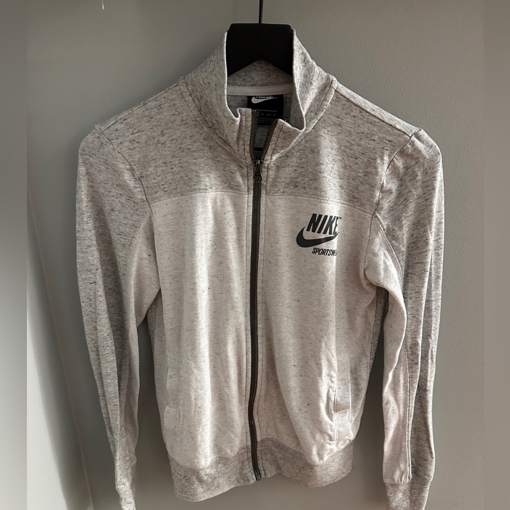 Gray and White Nike Jacket (XS)